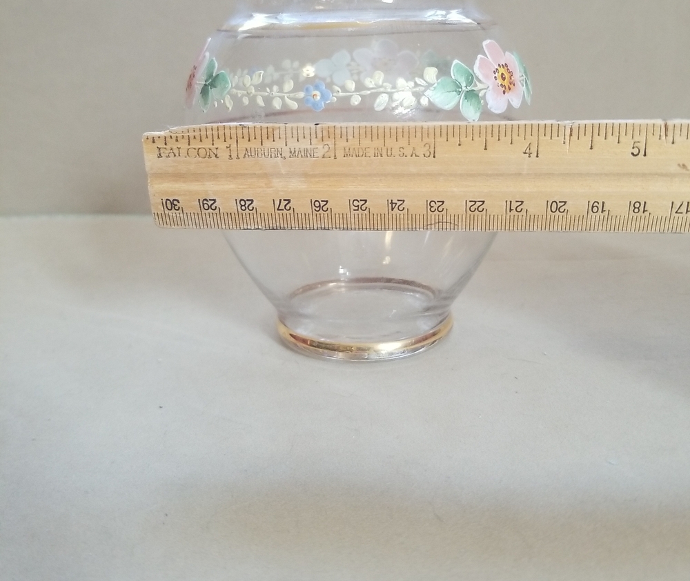 Hand-Painted Vase With Ruffled Neck - Picture 4 of 4